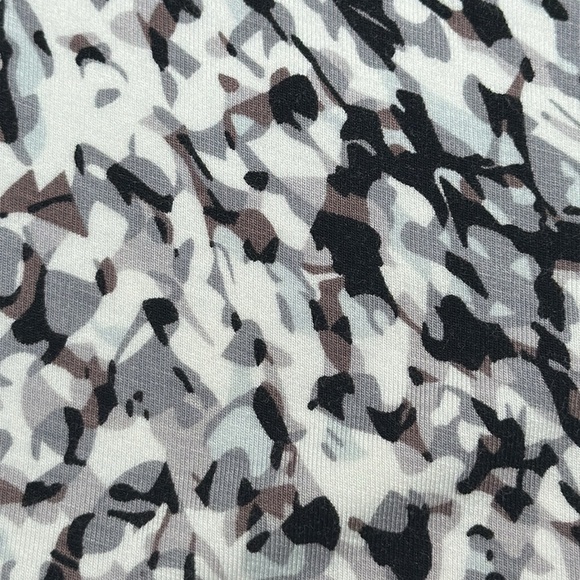 CAbi Lana Drape Neck Side Ruched Sleeveless  Animal Print Top Style #734 Size L - Picture 7 of 12